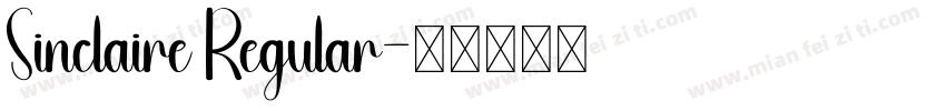 Sinclaire Regular字体转换